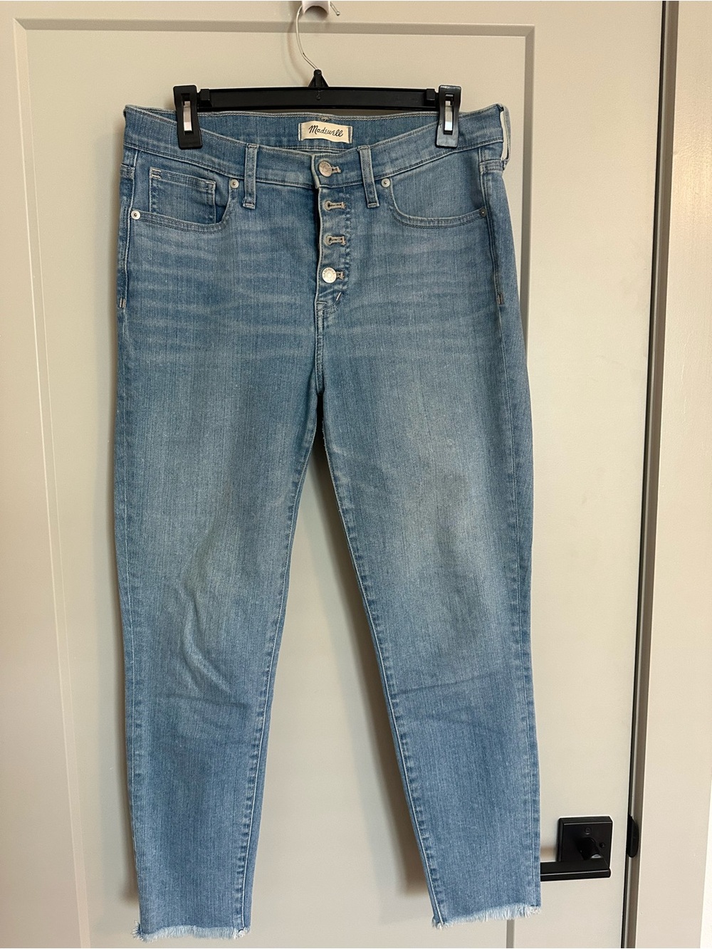 Madewell Light Blue High-Rise Button-Fly Skinny Jeans